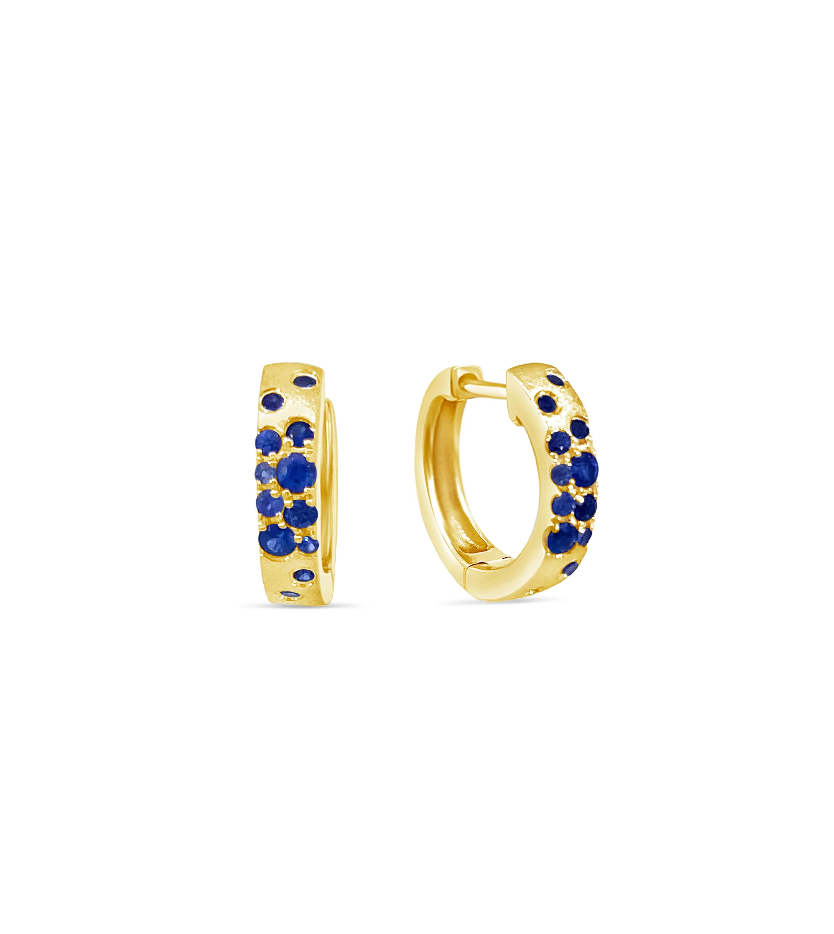 Sapphire Celestial Huggie Earring
