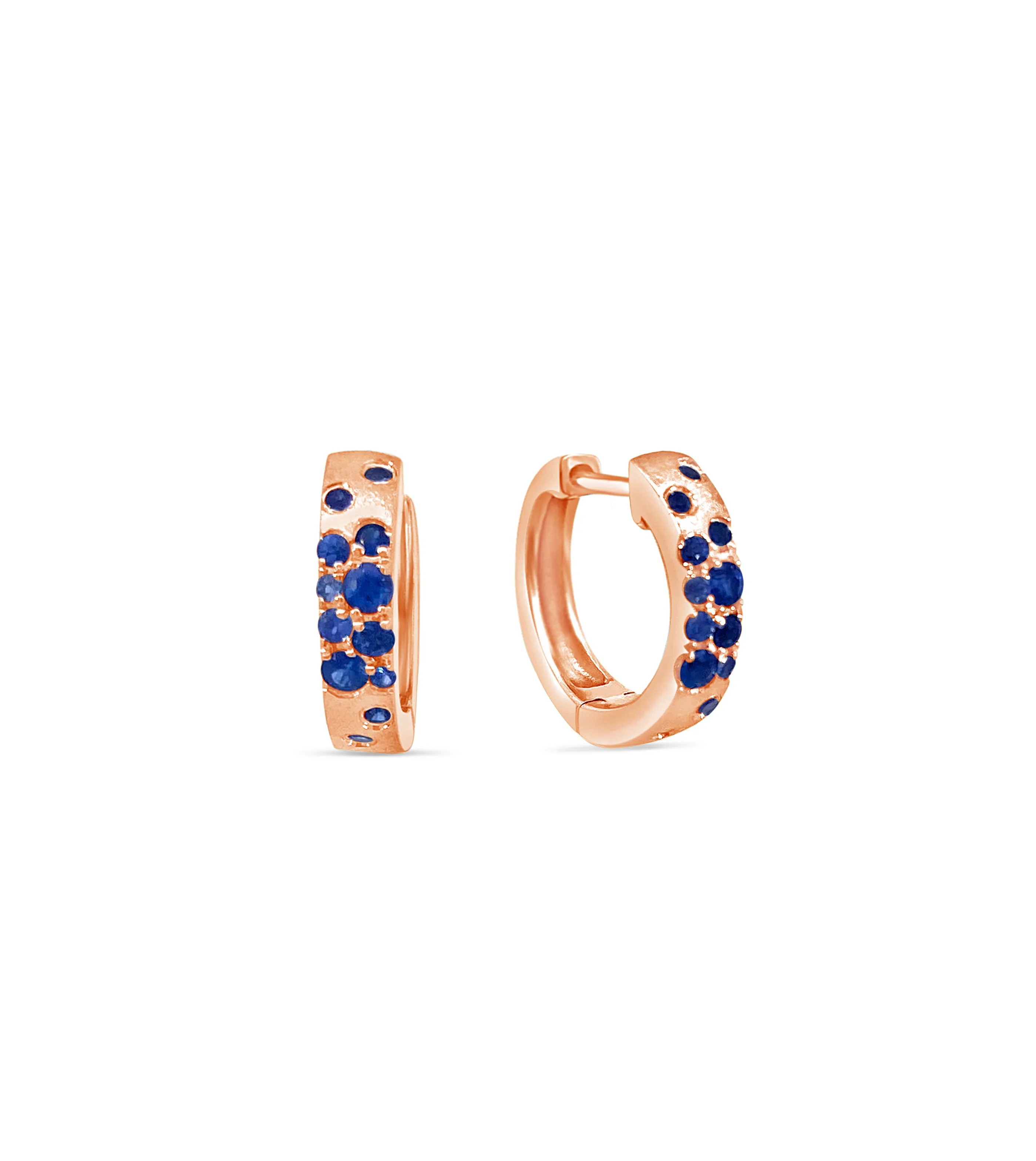 Sapphire Celestial Huggie Earring