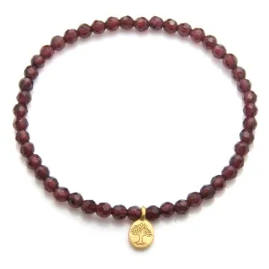 SATYA BG275-33-B - Tree of Life Garnet Gemstone bracelet