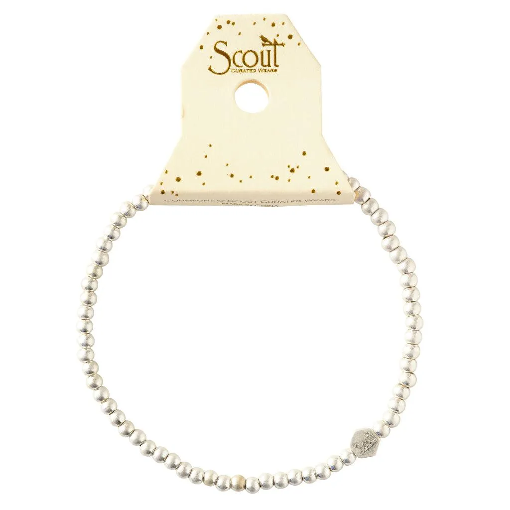 Scout Curated Wears Mini Metal Stacking Bracelet - Ball Beads