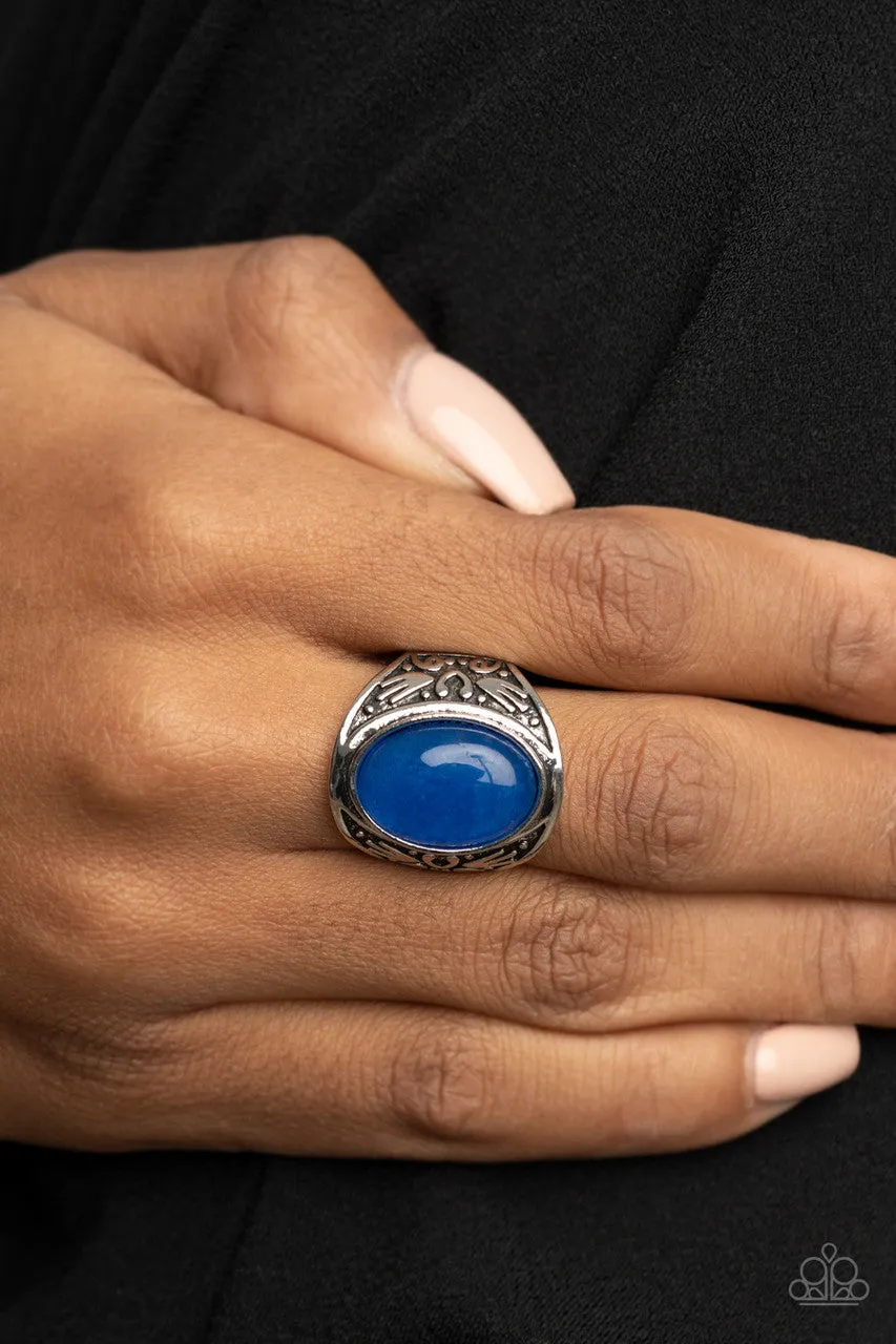 Sedona Dream Blue Paparazzi Ring
