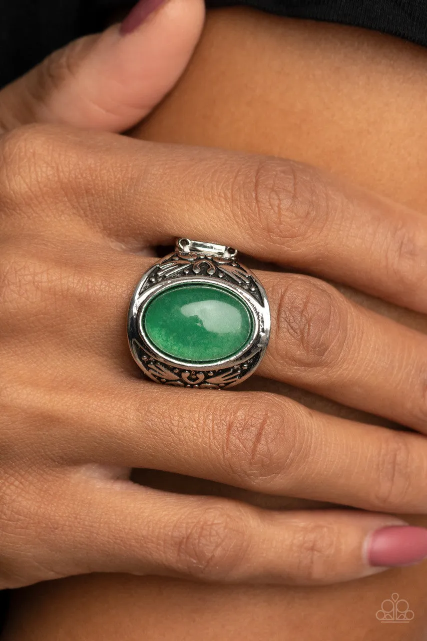 Sedona Dream Green Paparazzi Ring