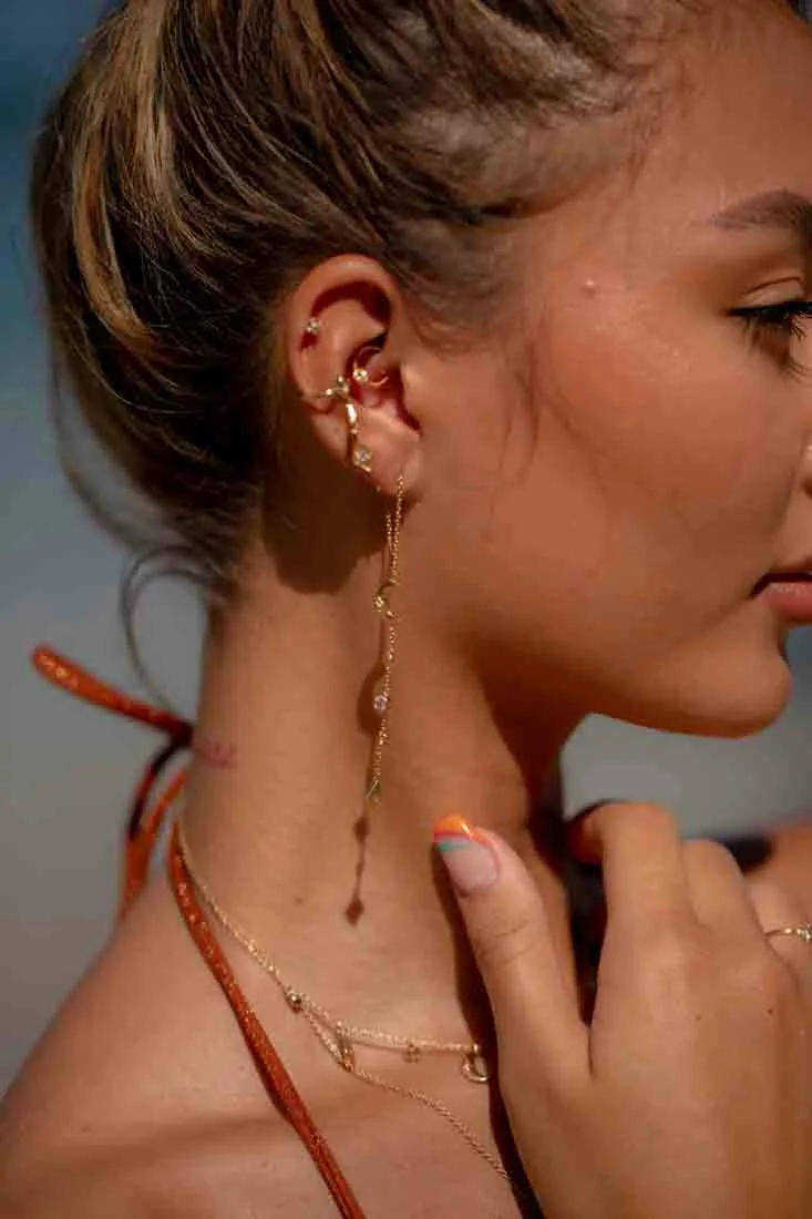 Selene Kite Earrings - Gold