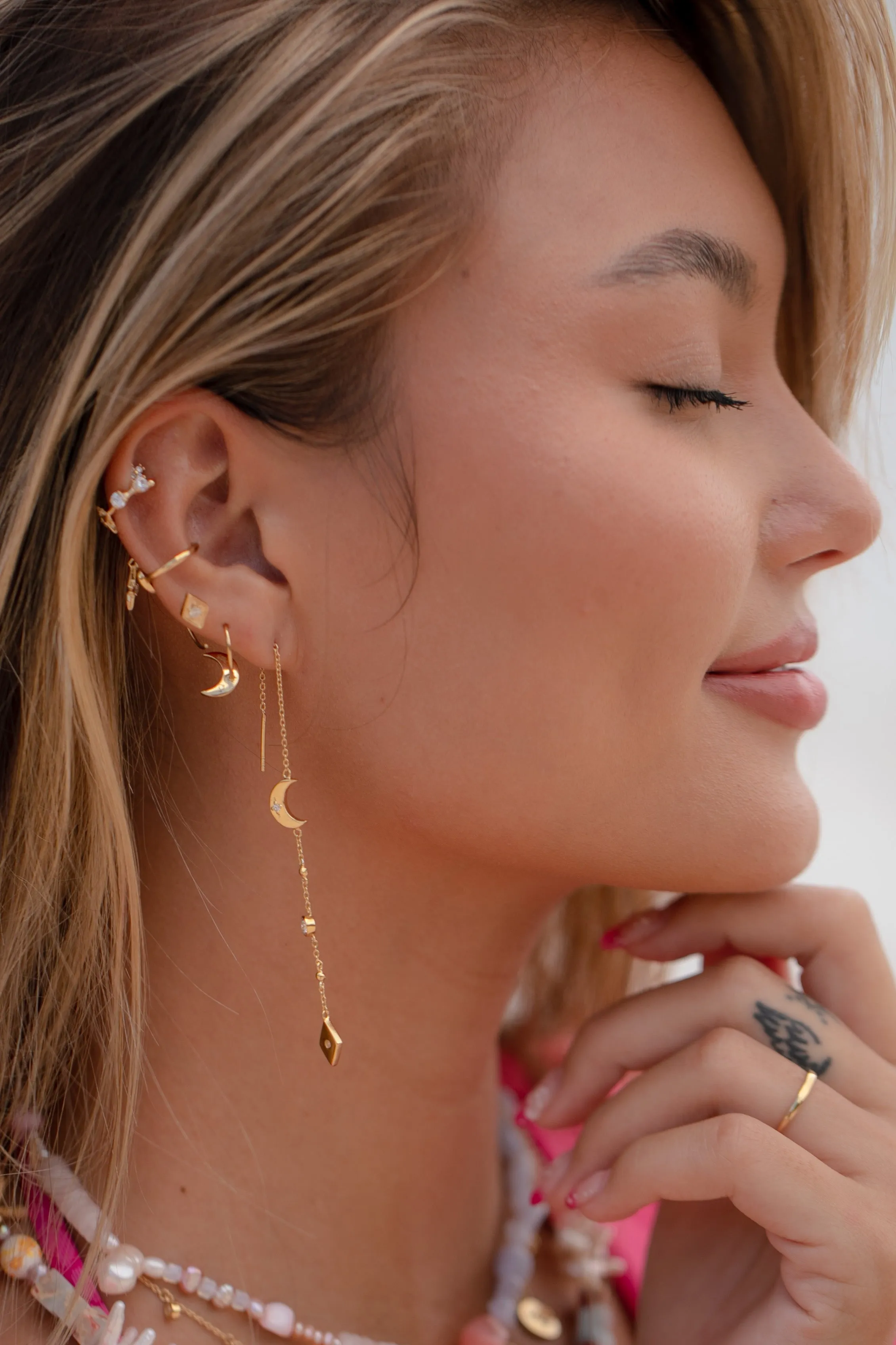 Selene Kite Earrings - Gold