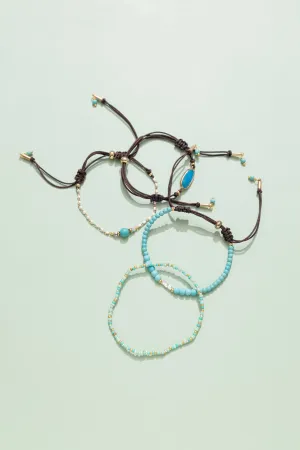 Shades of Turquoise Friendship Bracelet