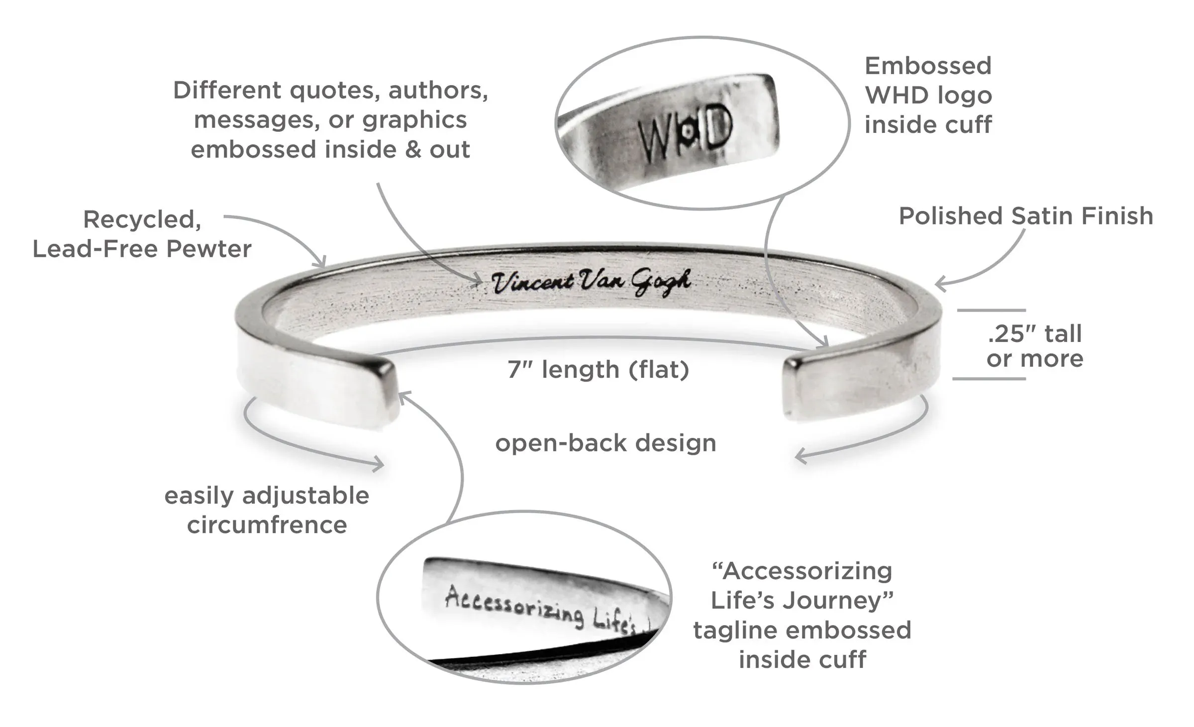 She Needed a Hero, so She Became One Quotable Cuff Bracelet