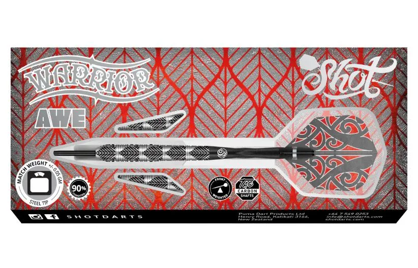 Shot! Warrior Awe Steel Tip Dart Set