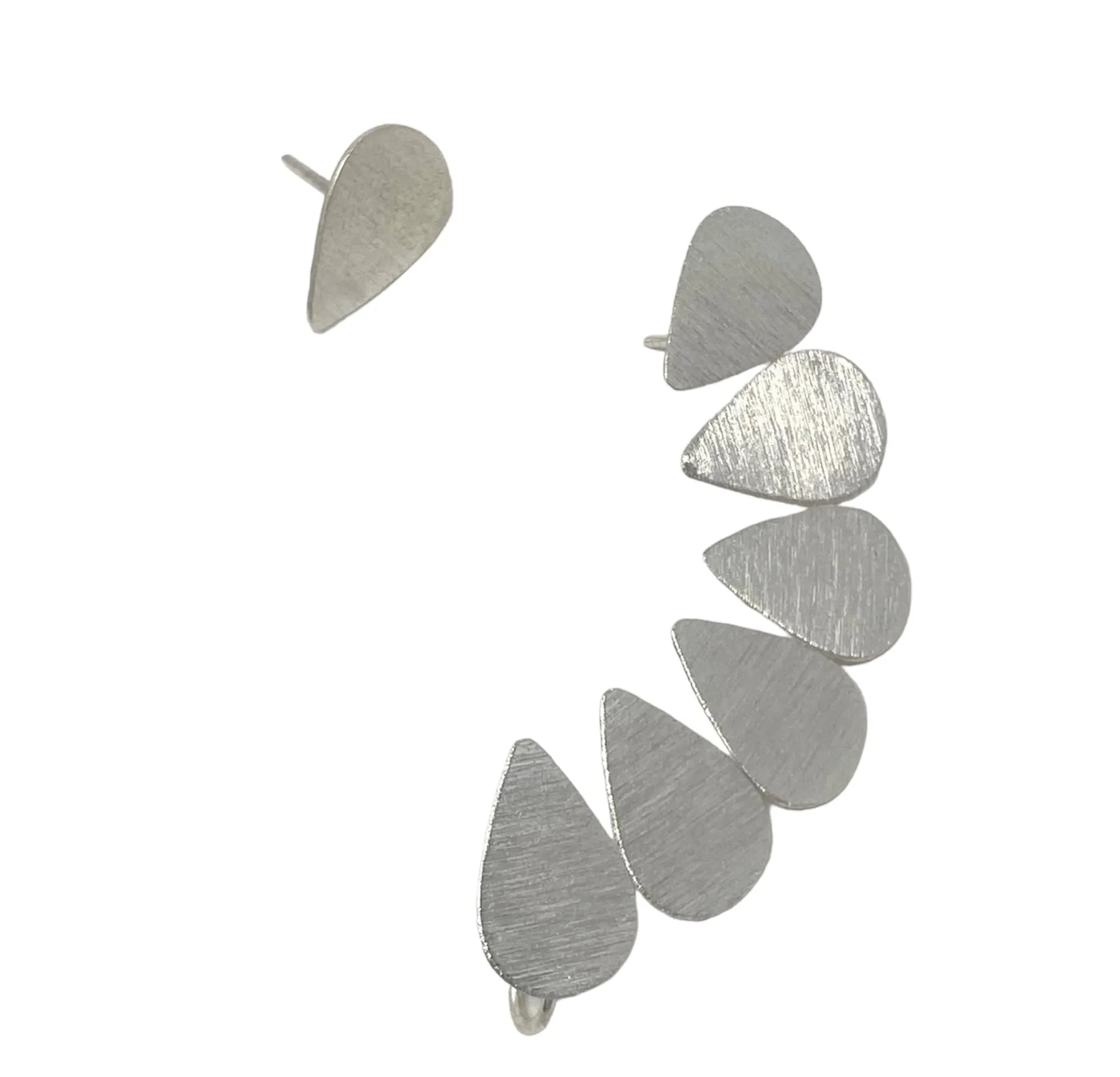 SIlver Cuff Earrings