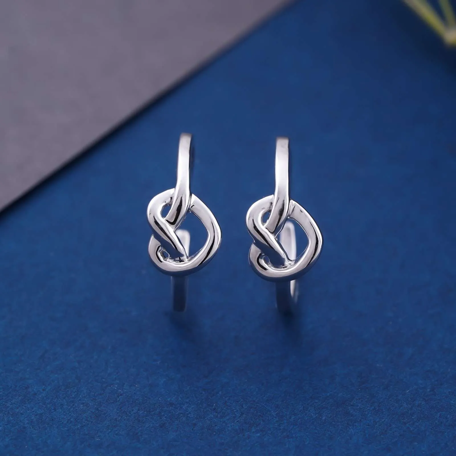 Silver Love Knot Toe Ring for Women
