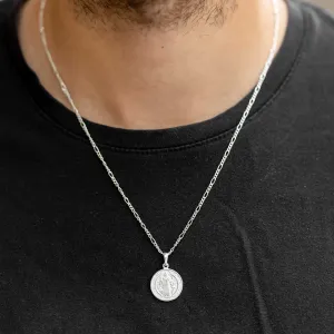 Silver Saint Benedict Necklace