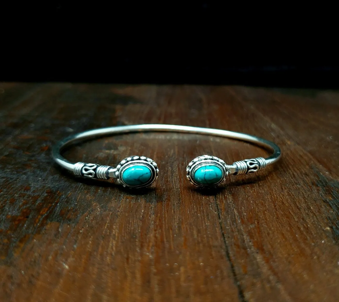 Simple Turquoise Adjustable Bracelet