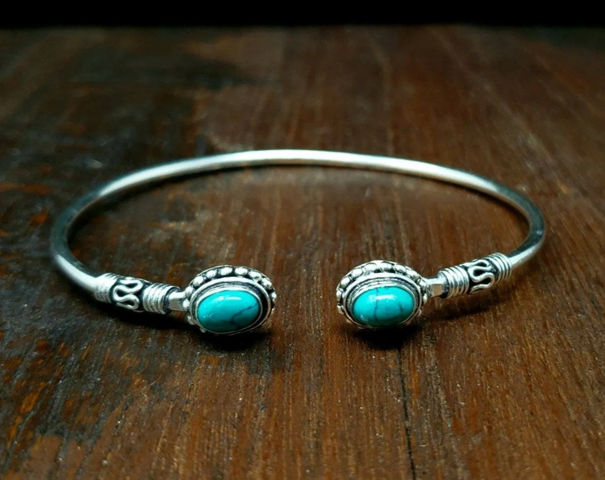 Simple Turquoise Adjustable Bracelet