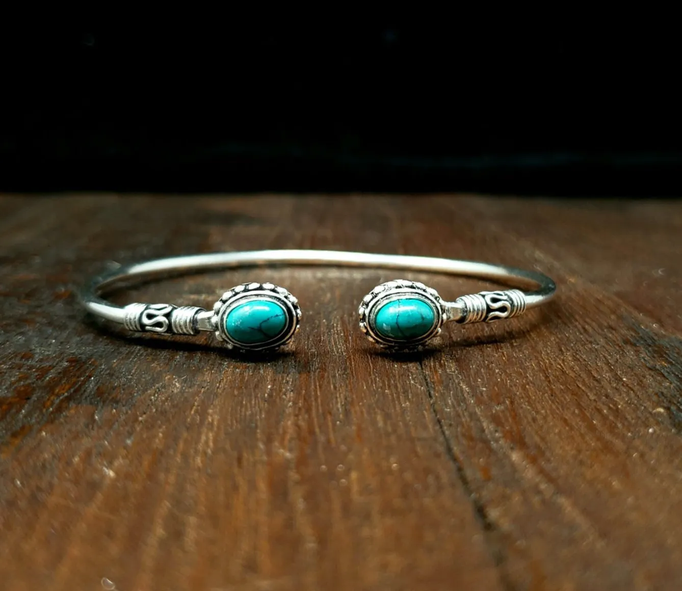 Simple Turquoise Adjustable Bracelet