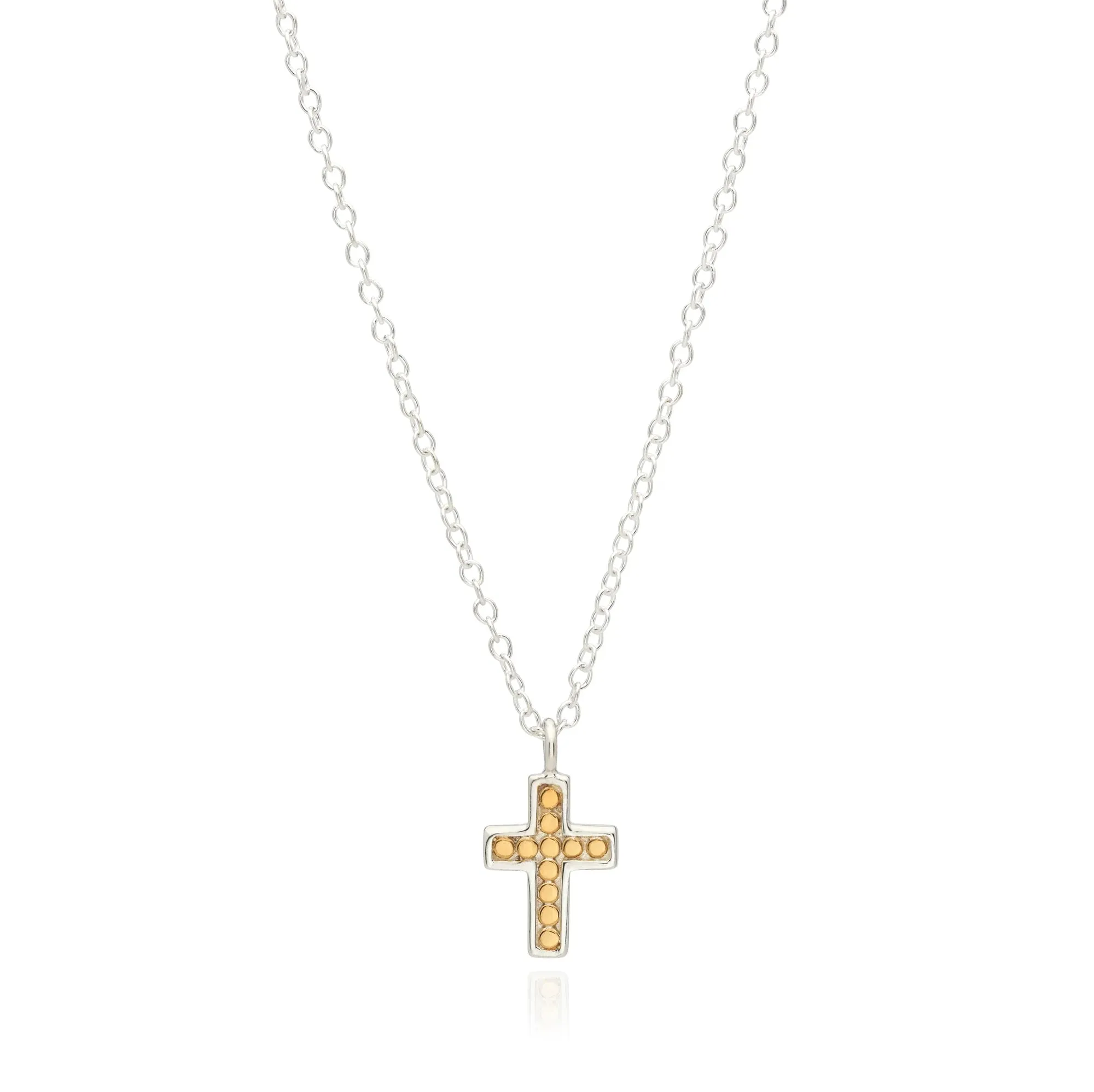 Small Cross Pendant Necklace 16-18"