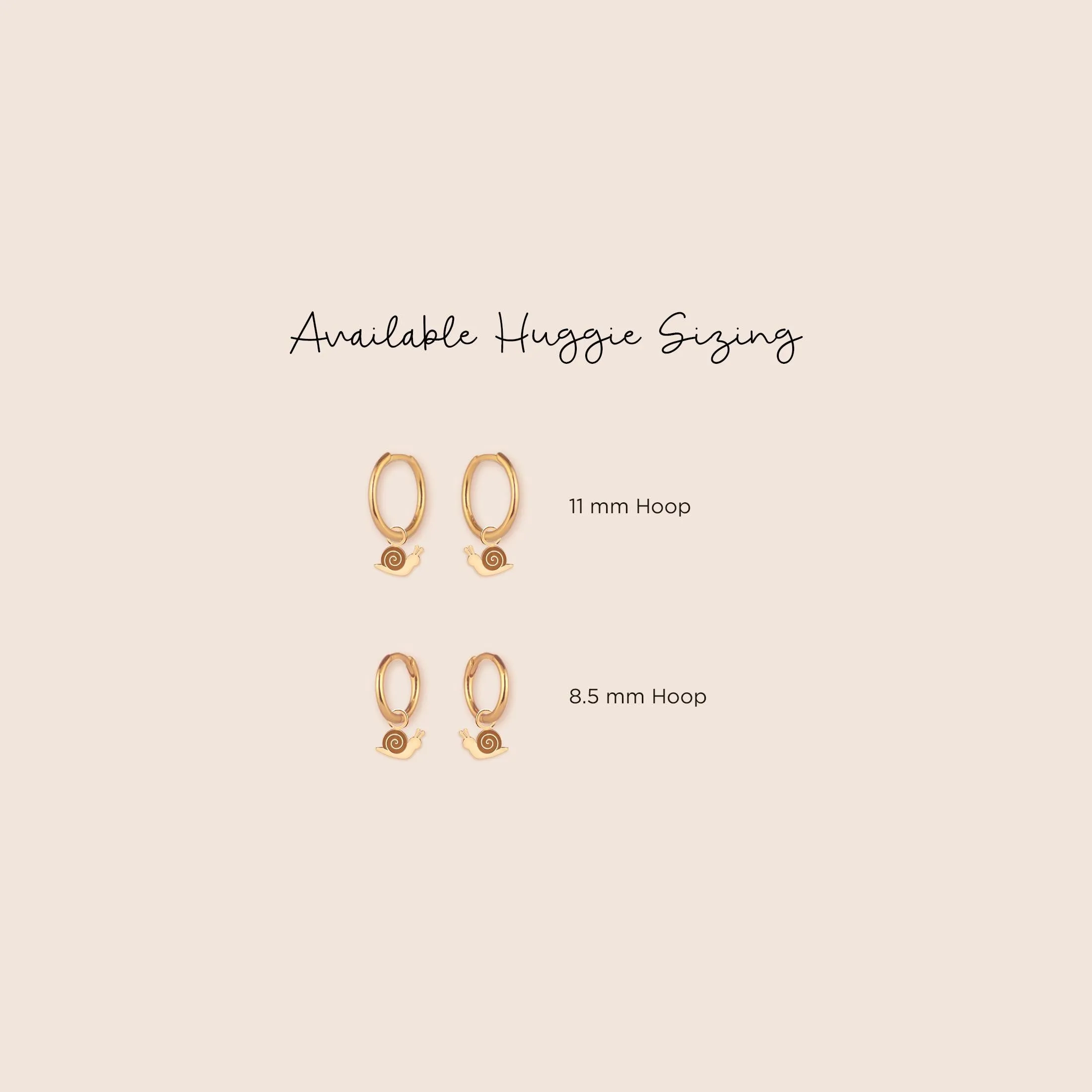 Snail Huggie Hoops