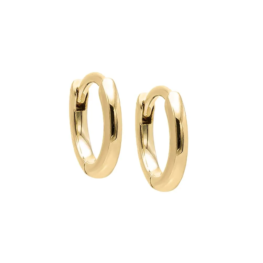 Solid Mini Cartilage Huggie Earring 14K