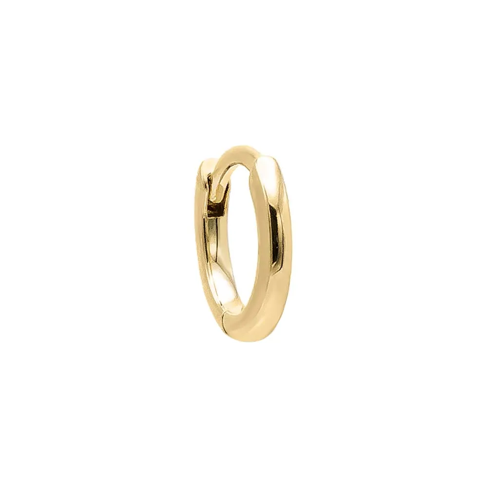 Solid Mini Cartilage Huggie Earring 14K