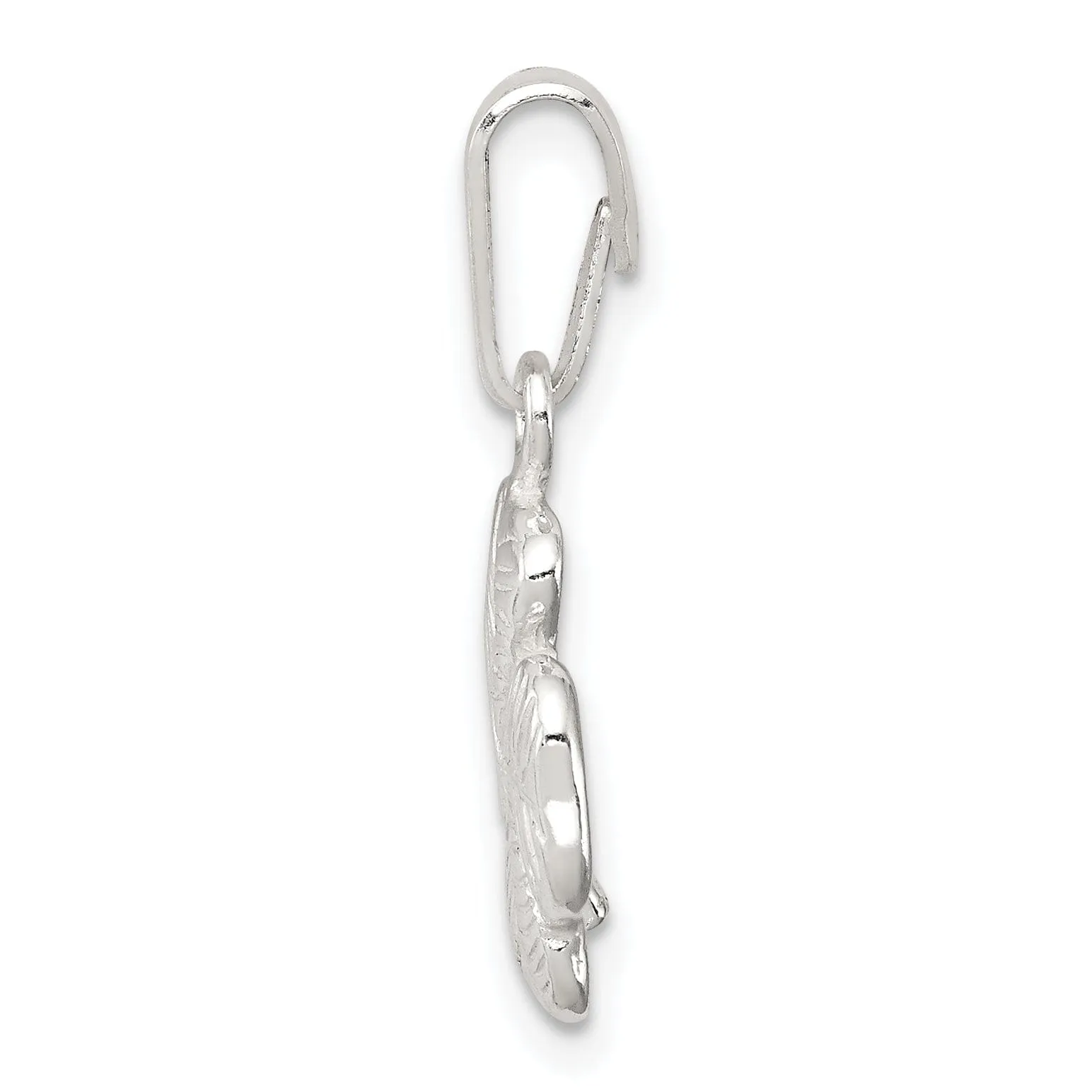 Solid Sterling Silver 4-leaf Clover Charm
