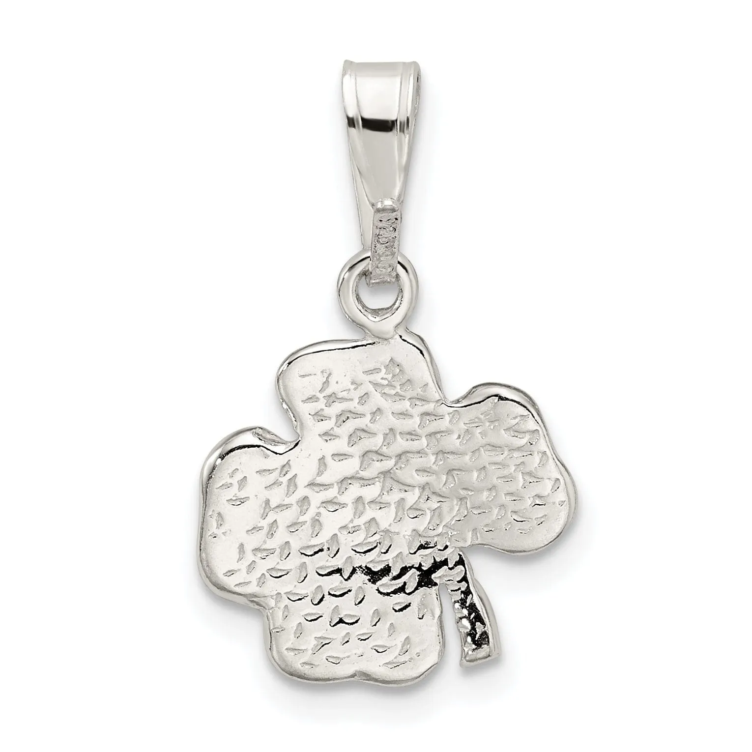 Solid Sterling Silver 4-leaf Clover Charm