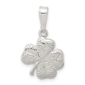 Solid Sterling Silver 4-leaf Clover Charm