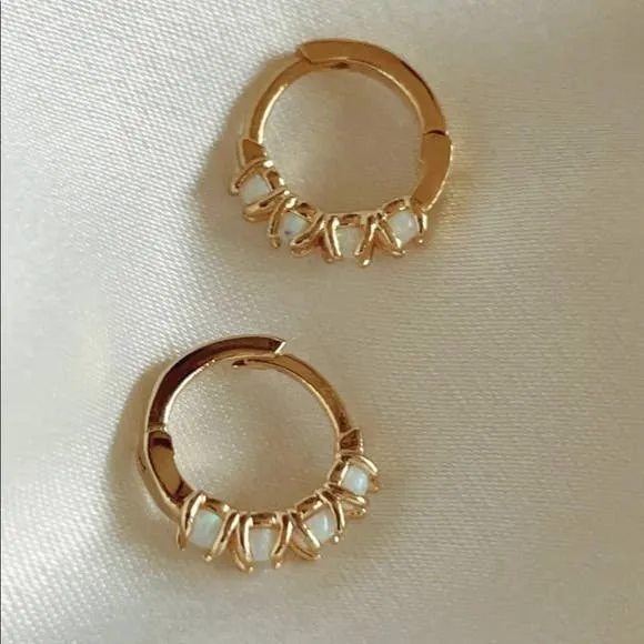Sonata Opal Hoops