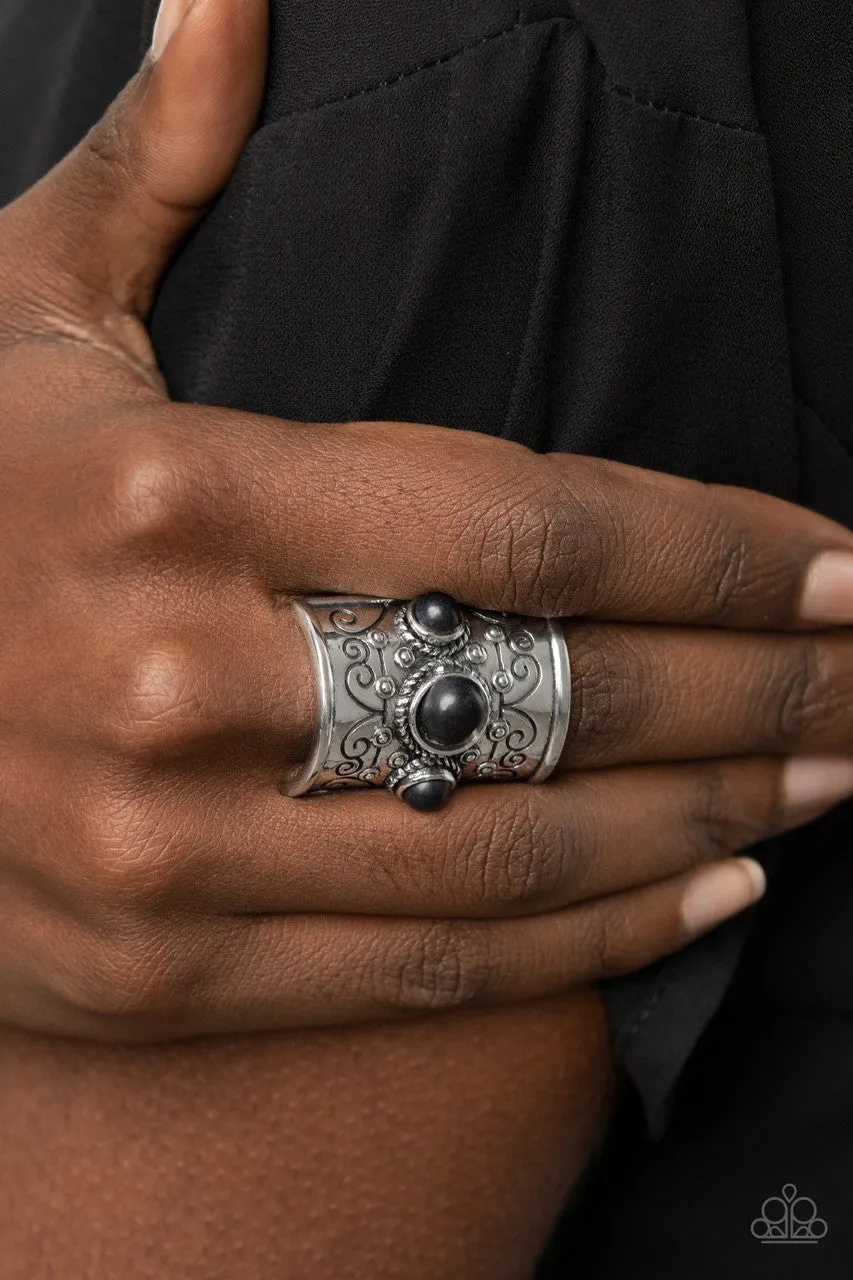 Southwestern Scenery Black Paparazzi Ring