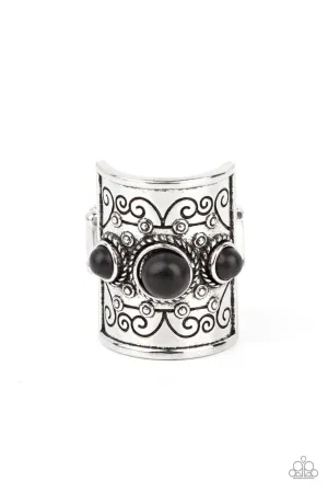 Southwestern Scenery Black Paparazzi Ring