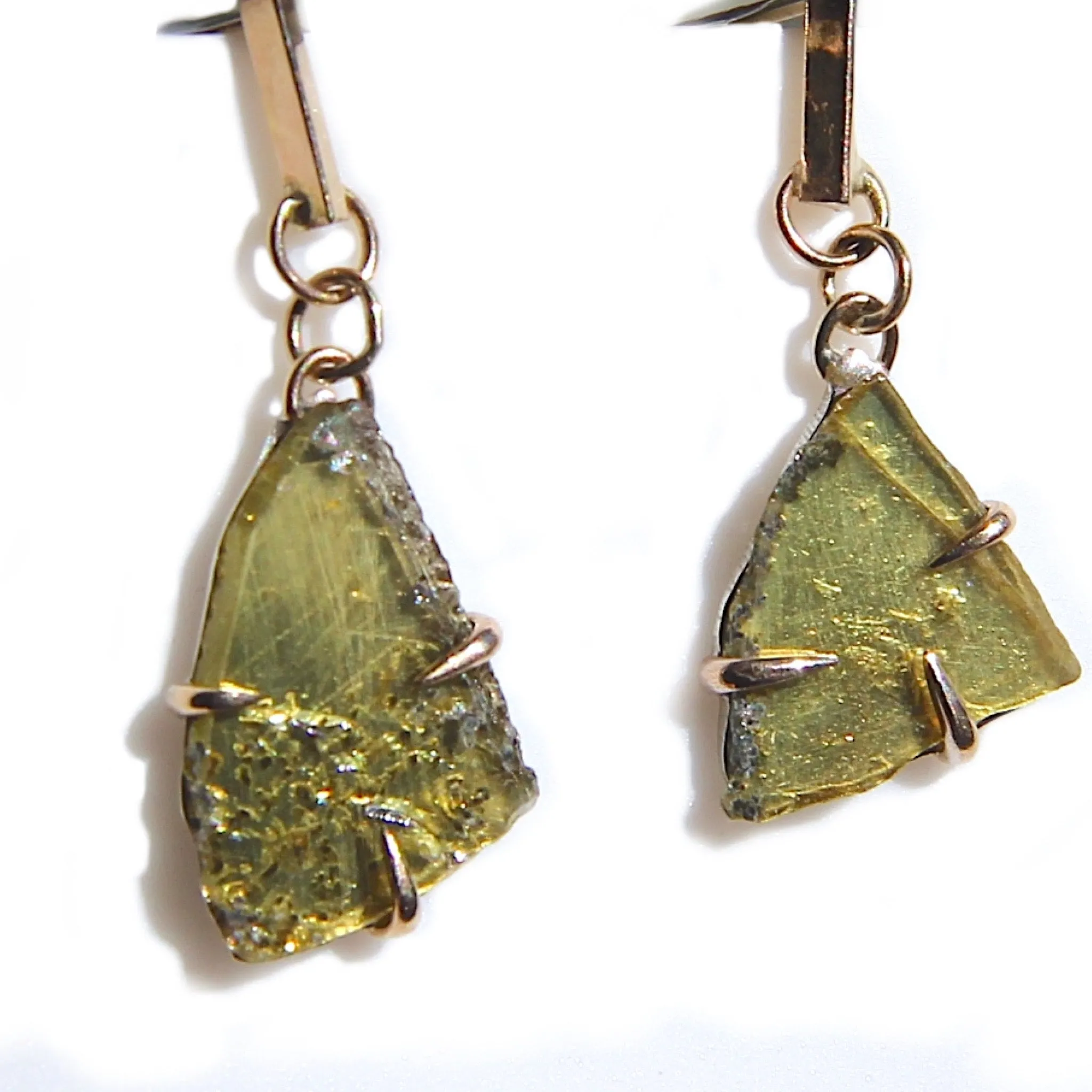 Sphene Earrings in gold