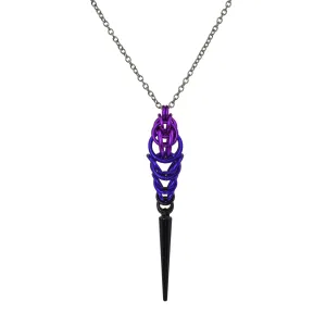 Spike Pendant - Purple Goth