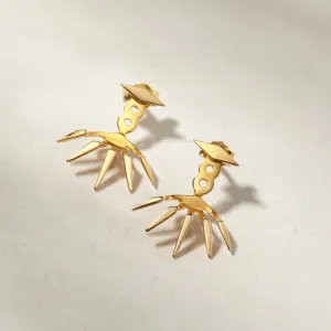 Spike Stud Earrings Ear Jackets Modern Earrings