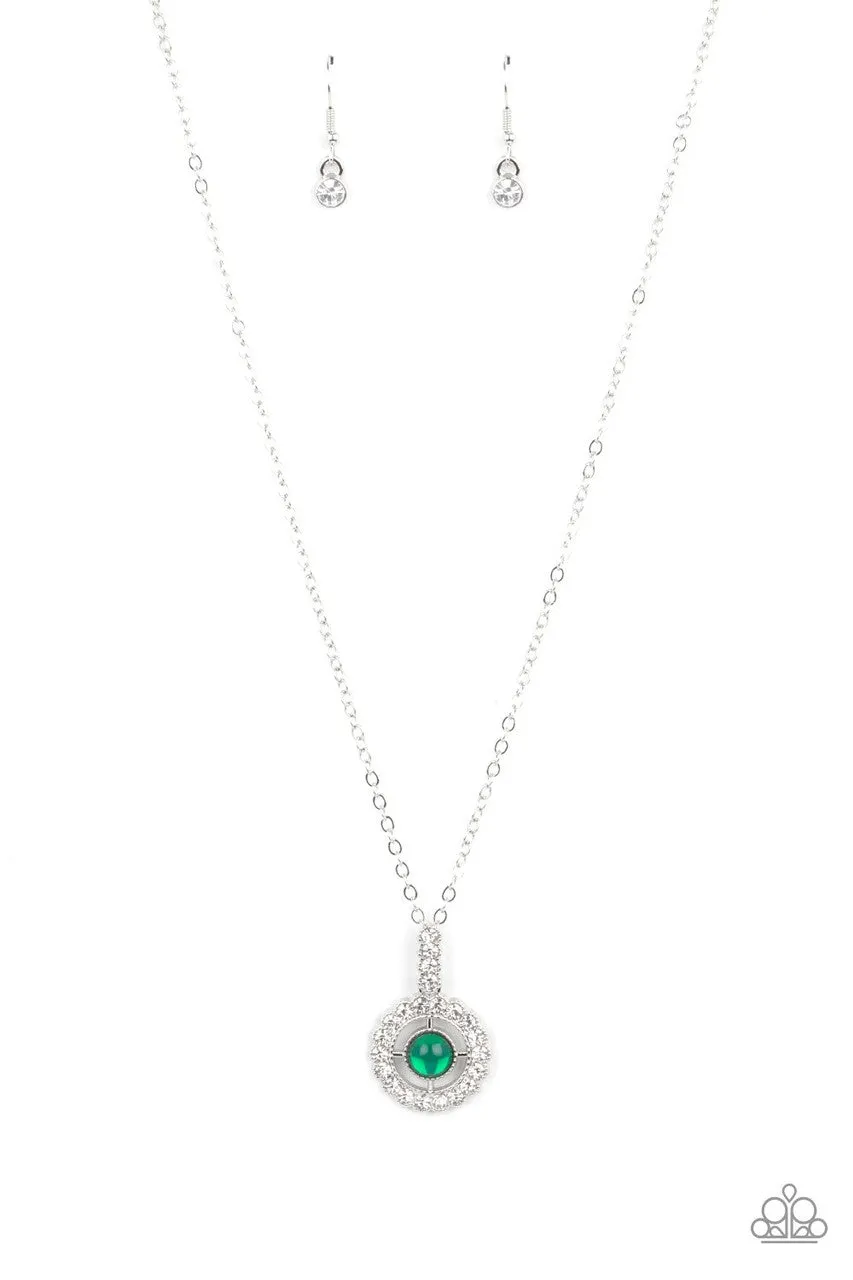 Springtime Twinkle Green Paparazzi Necklace