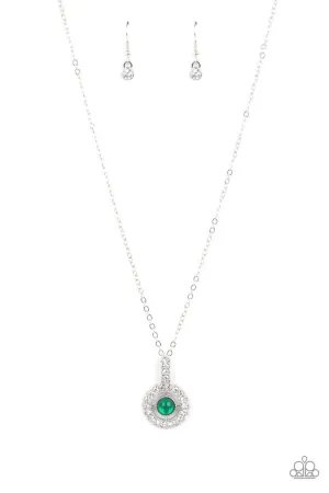 Springtime Twinkle Green Paparazzi Necklace