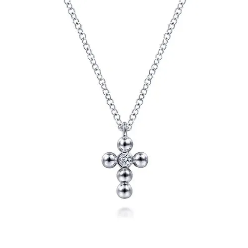 SS DIAMOND BUJUKAN BEADED CROSS