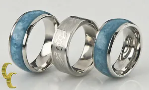Stainless Steel Band/ Ring, Lot of 3  Sizes 7 3/4 to 10