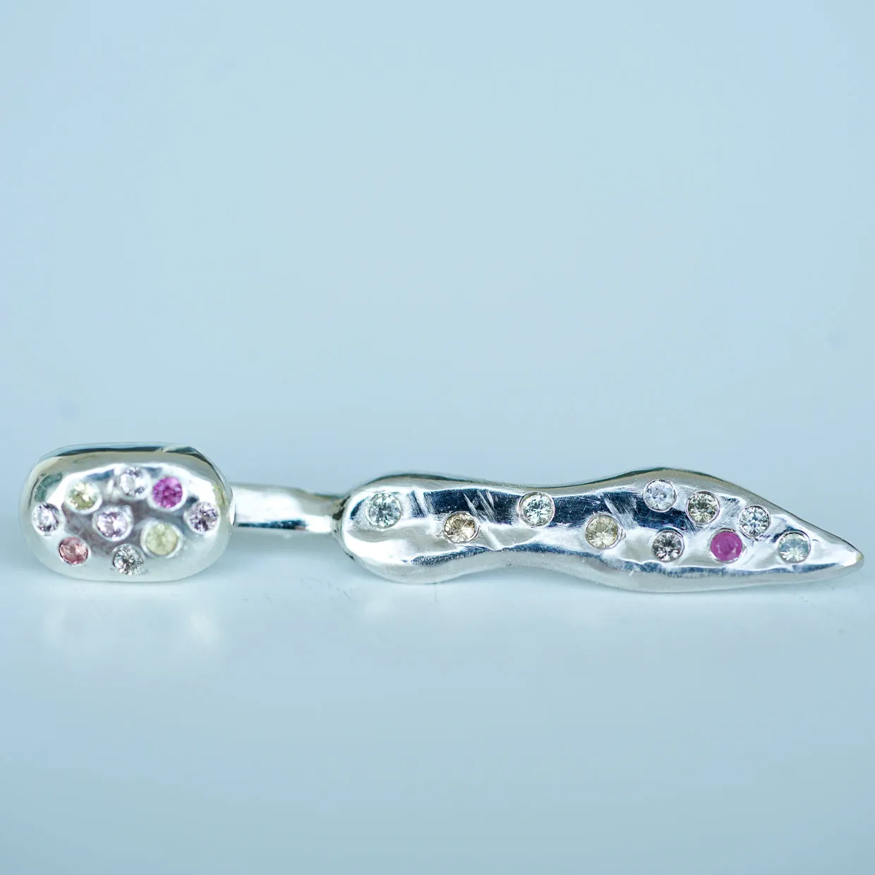 Starburst Ear jacket II with sapphires