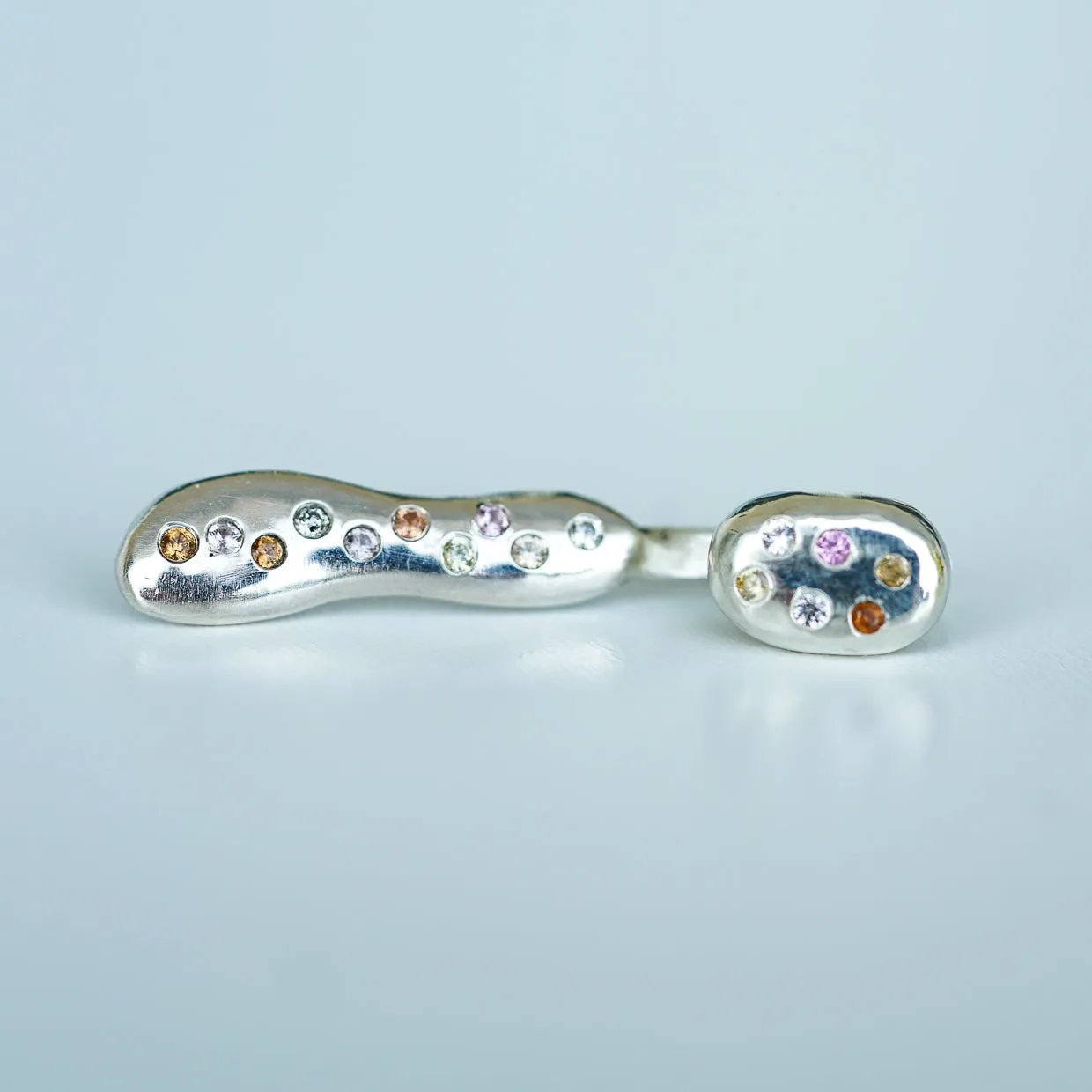 Starburst Ear jacket III with sapphires