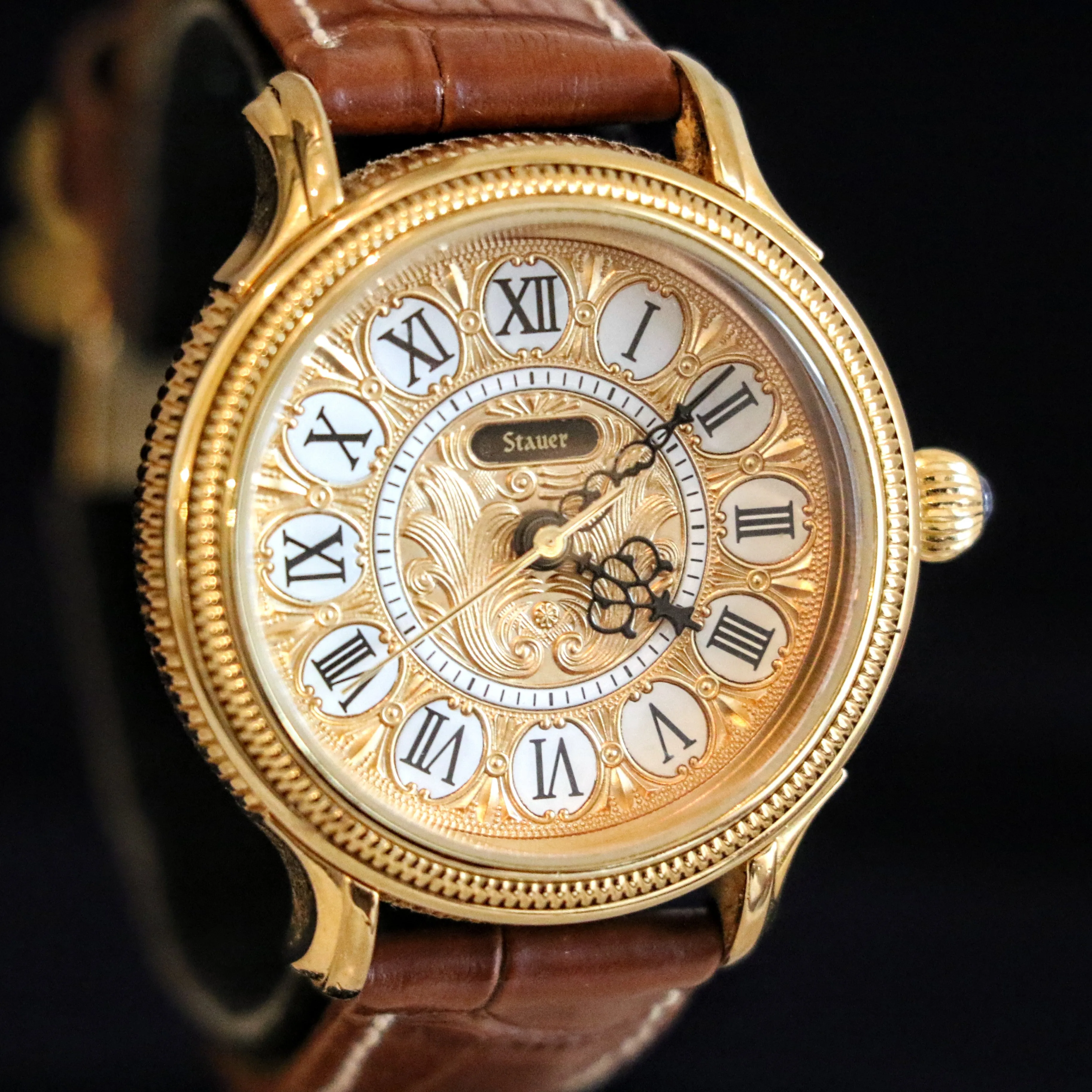 STAUER Quartz Watch Ref. 20411 Art Deco Style Wristwatch – In BOX!