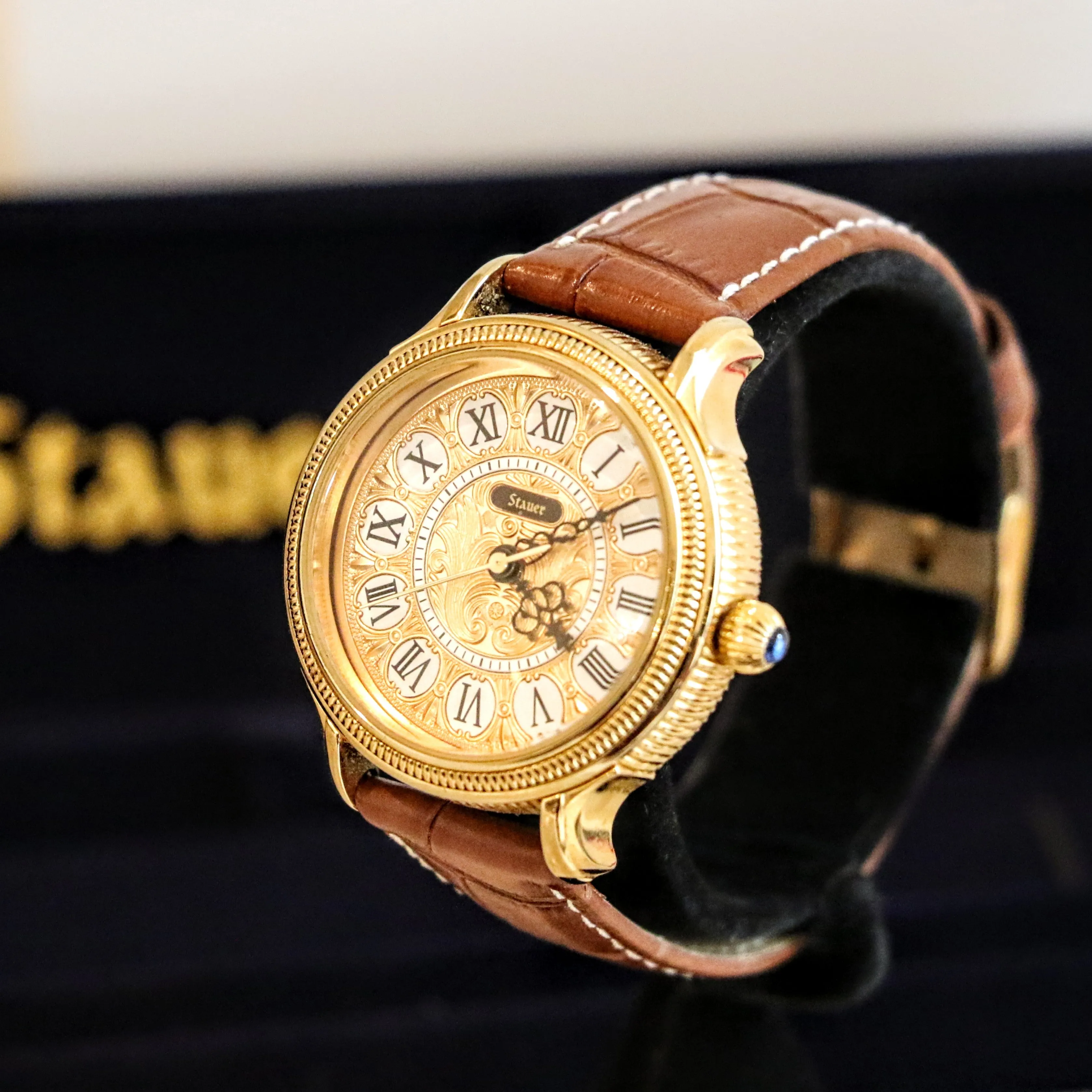 STAUER Quartz Watch Ref. 20411 Art Deco Style Wristwatch – In BOX!