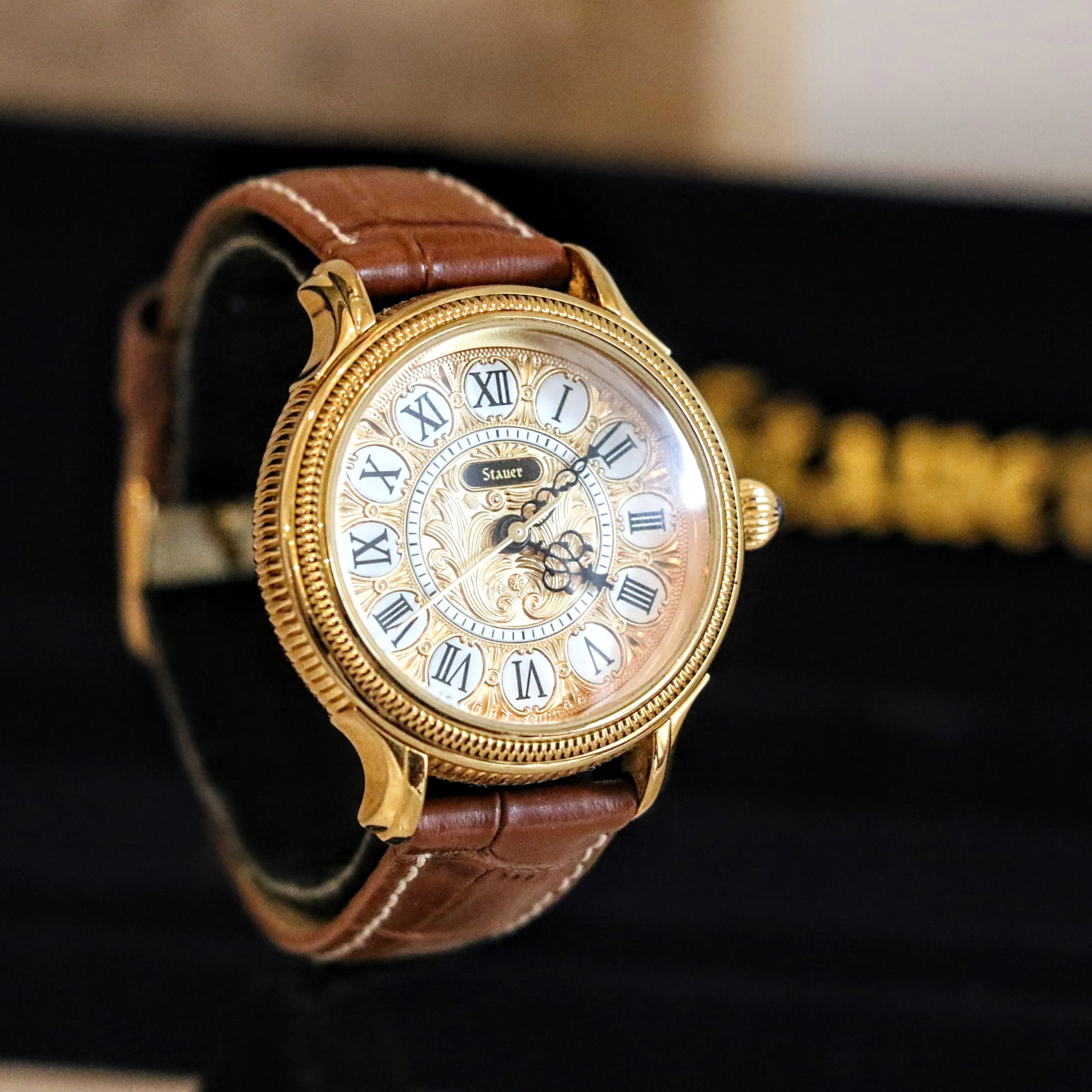 STAUER Quartz Watch Ref. 20411 Art Deco Style Wristwatch – In BOX!