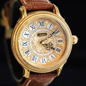 STAUER Quartz Watch Ref. 20411 Art Deco Style Wristwatch – In BOX!