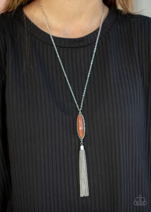 Stay Cool Orange Paparazzi Necklace
