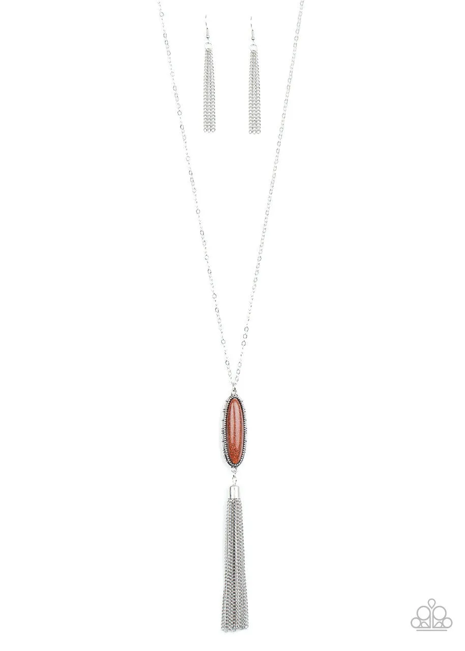 Stay Cool Orange Paparazzi Necklace