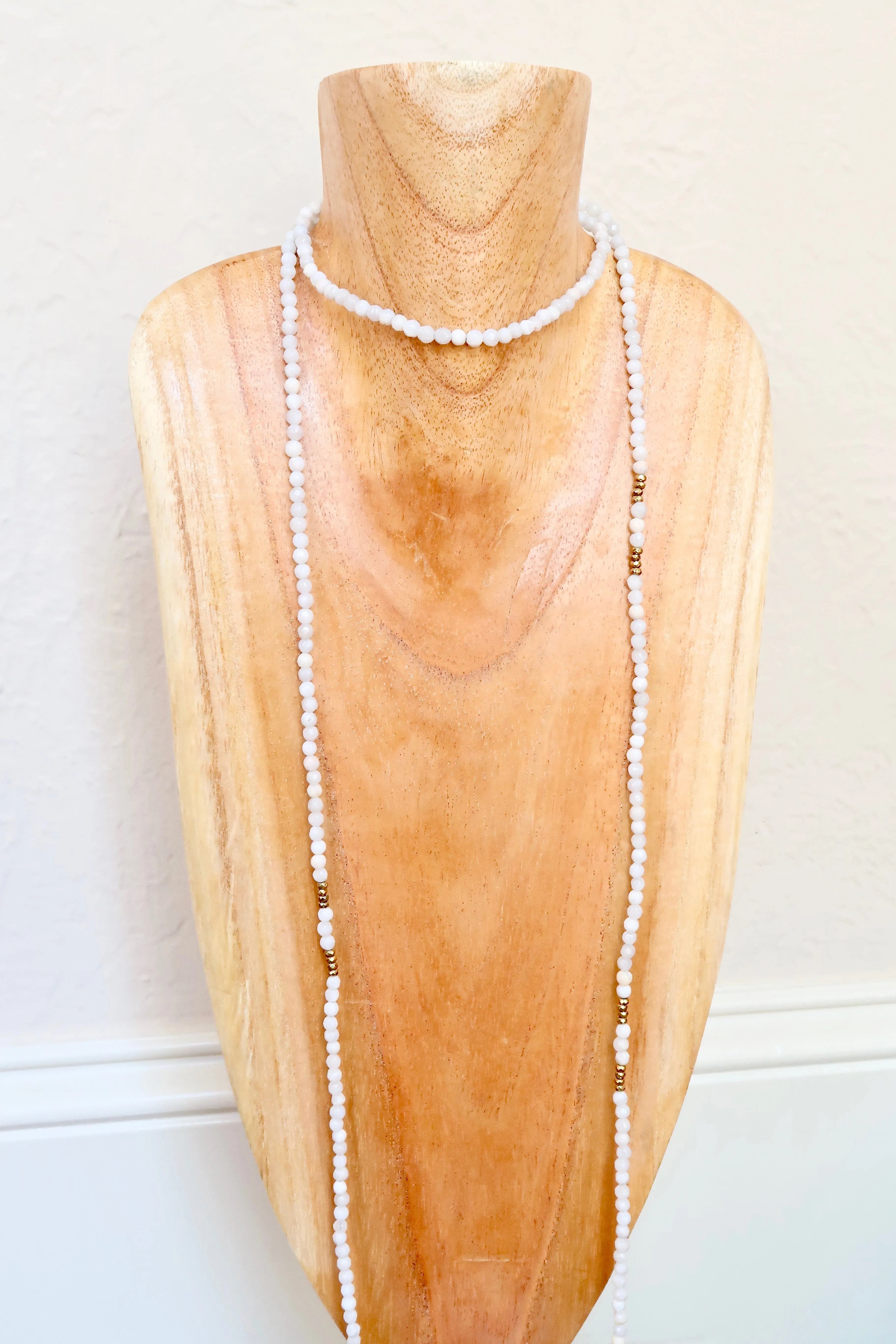 STELLA white lace agate