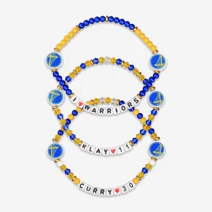 Steph Curry & Klay Thompson Golden State Warriors 3 Pack Player Friendship Bracelet