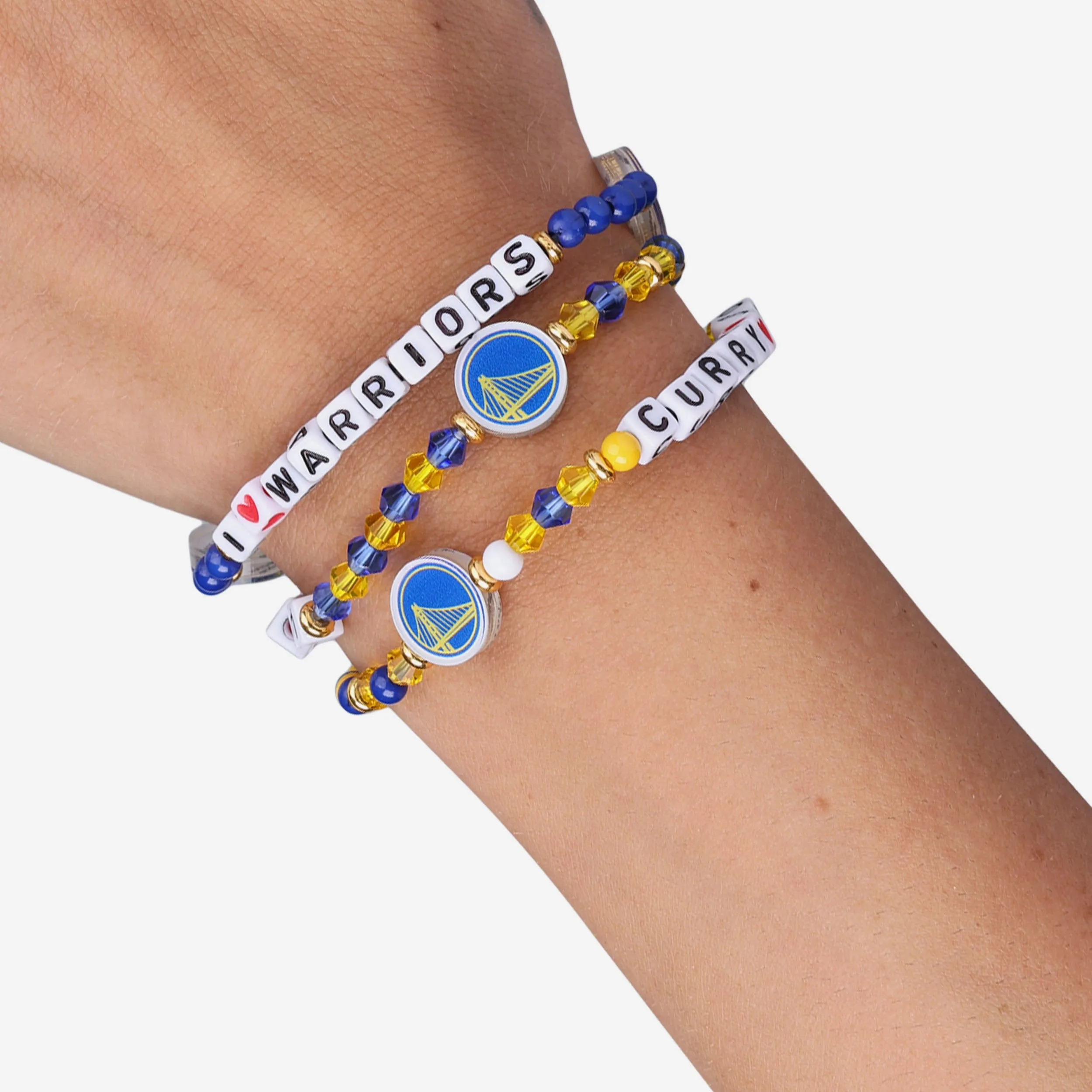 Steph Curry & Klay Thompson Golden State Warriors 3 Pack Player Friendship Bracelet