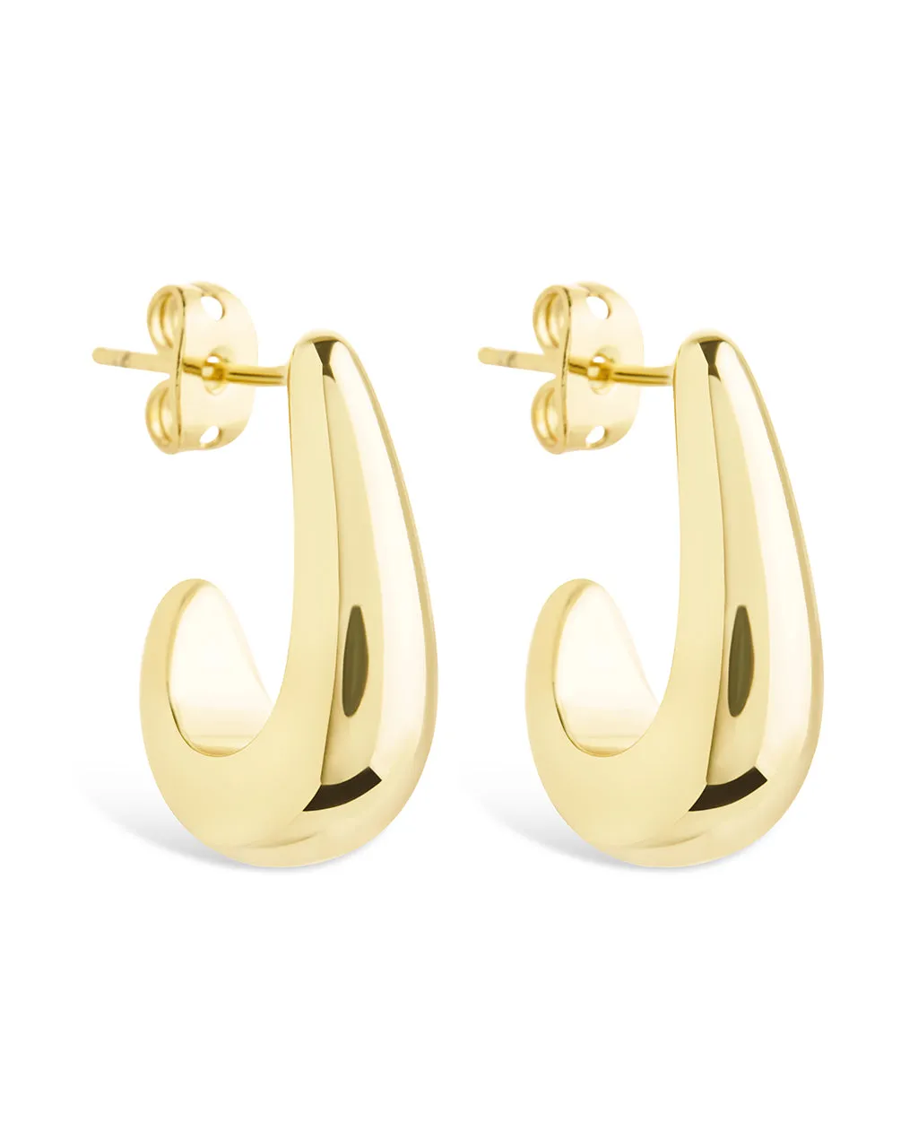 Stephanie Huggie Hoop Earrings