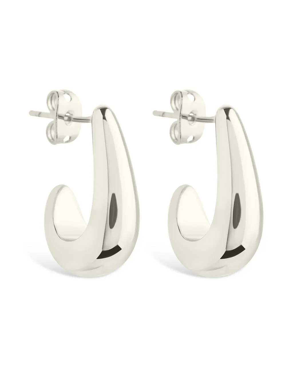 Stephanie Huggie Hoop Earrings