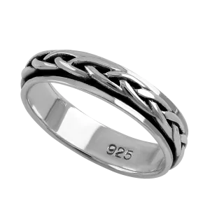 Sterling Silver 5MM Knot Ring