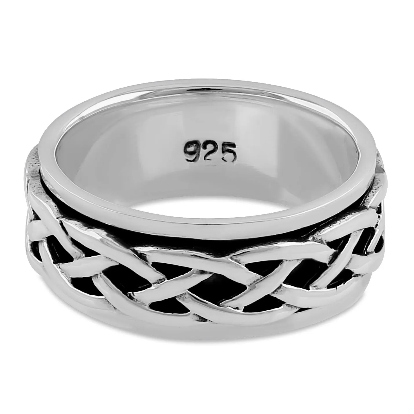 Sterling Silver 8MM Knot Ring