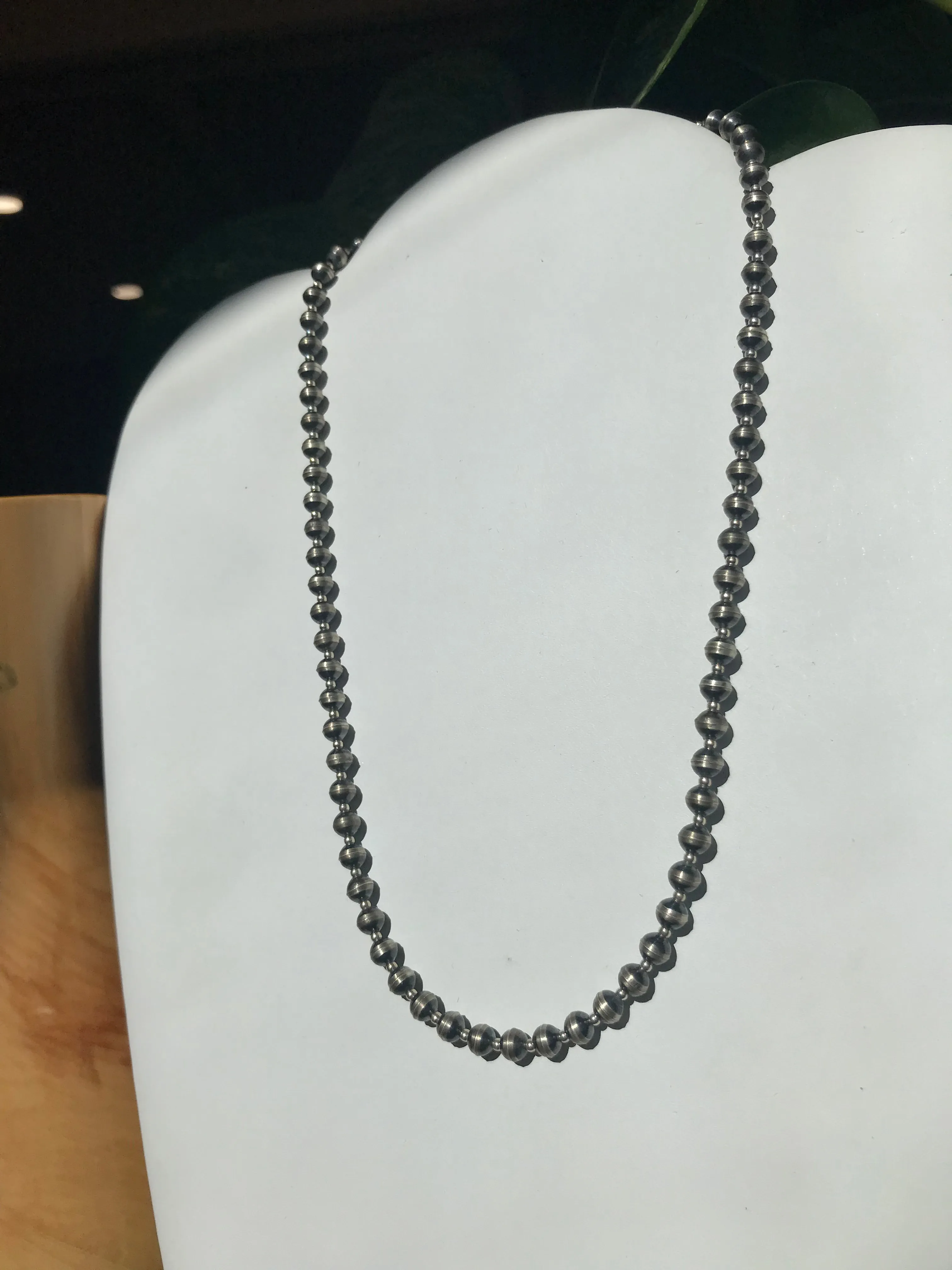 Sterling Silver Beaded Necklace